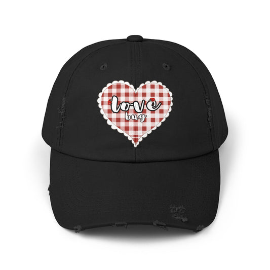 Love Bug Distressed Baseball Cap