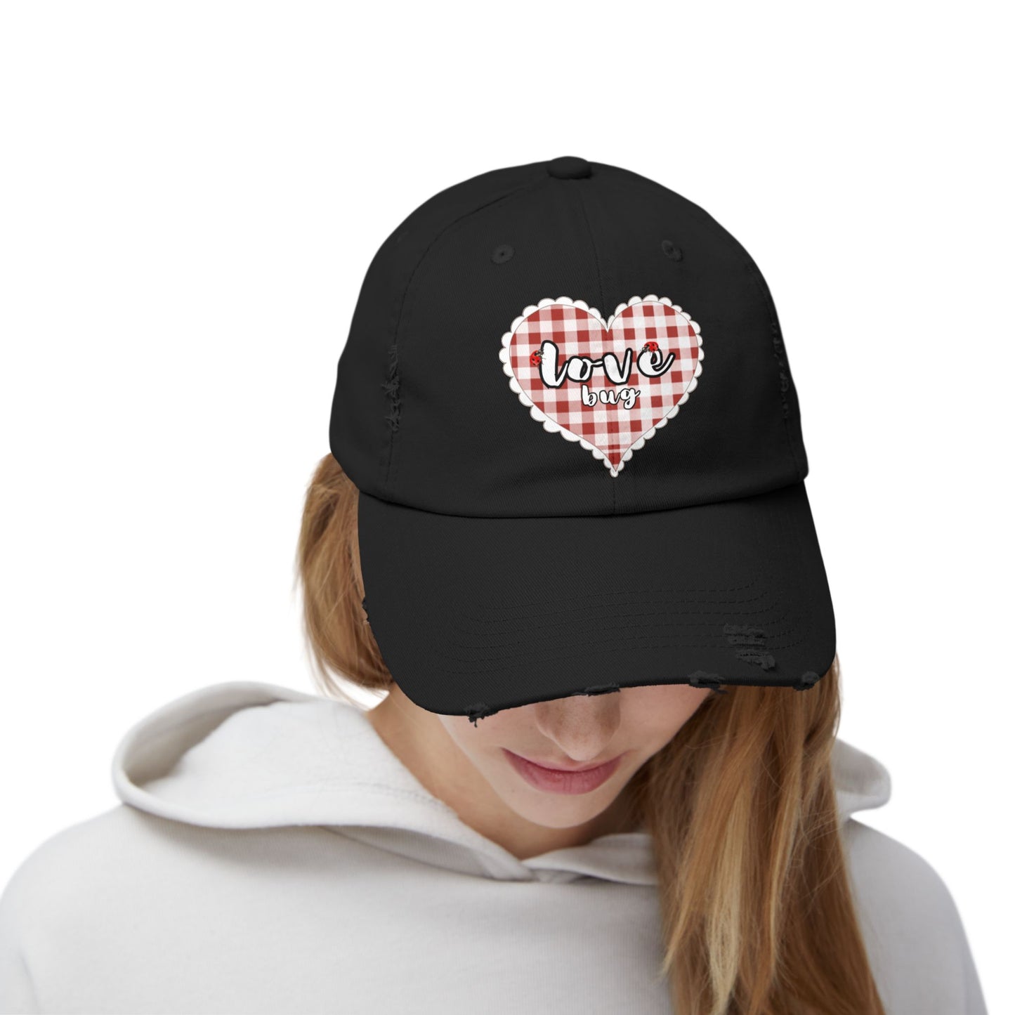 Love Bug Distressed Baseball Cap