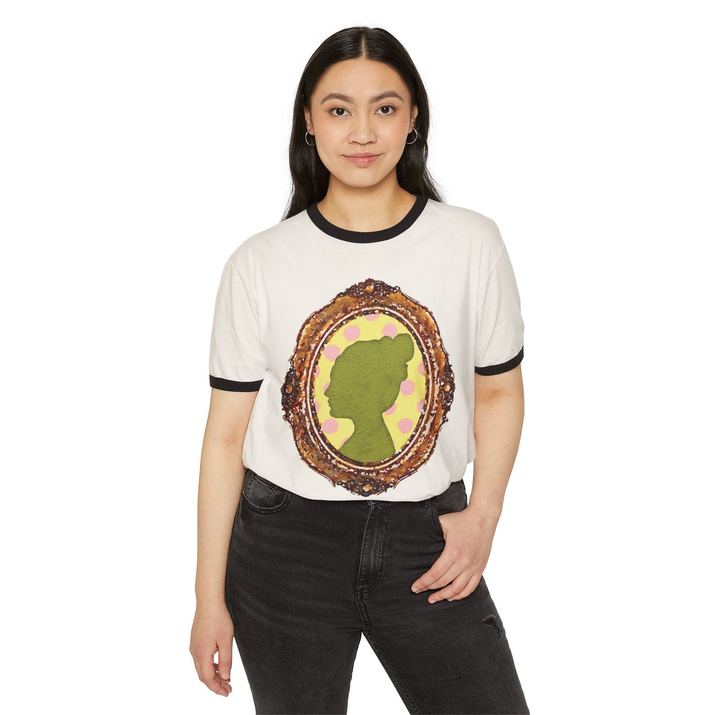 Cameo Silhouette Ringer T-Shirt