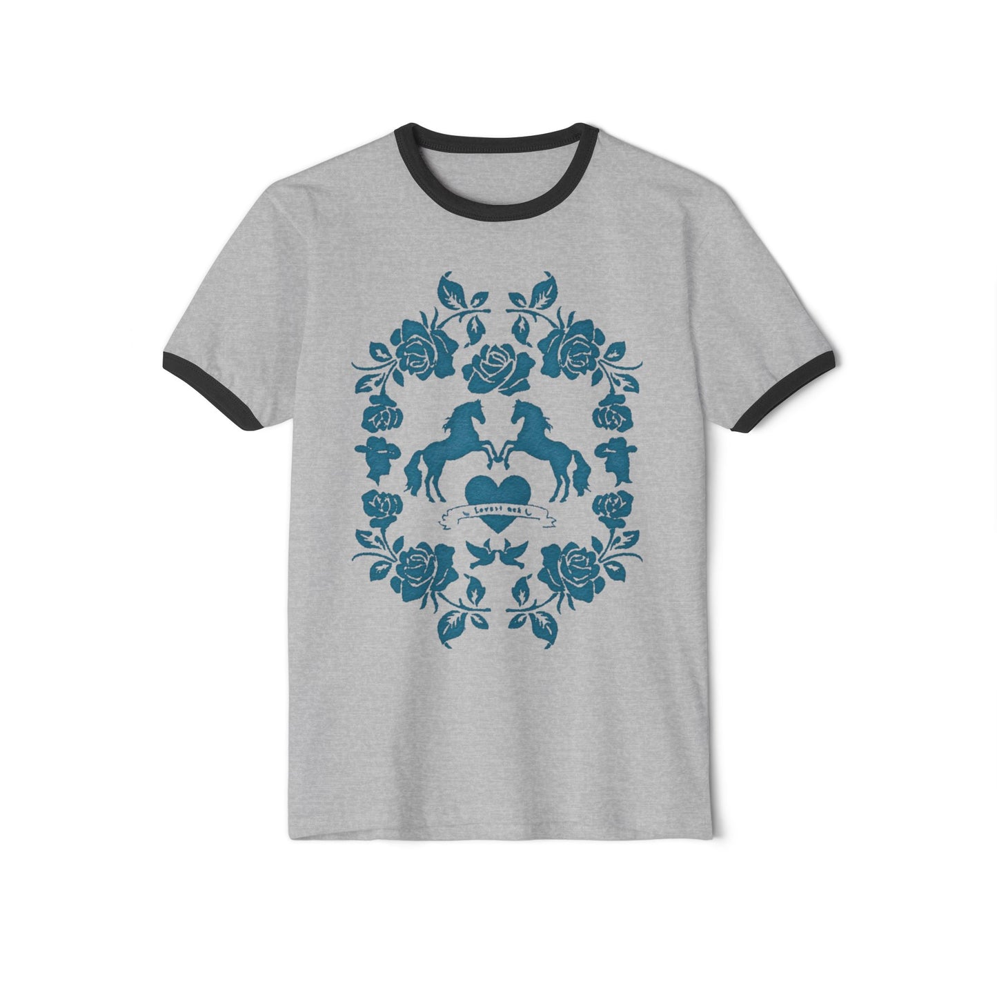 Lovestruck in Blue Ringer Tee Shirt