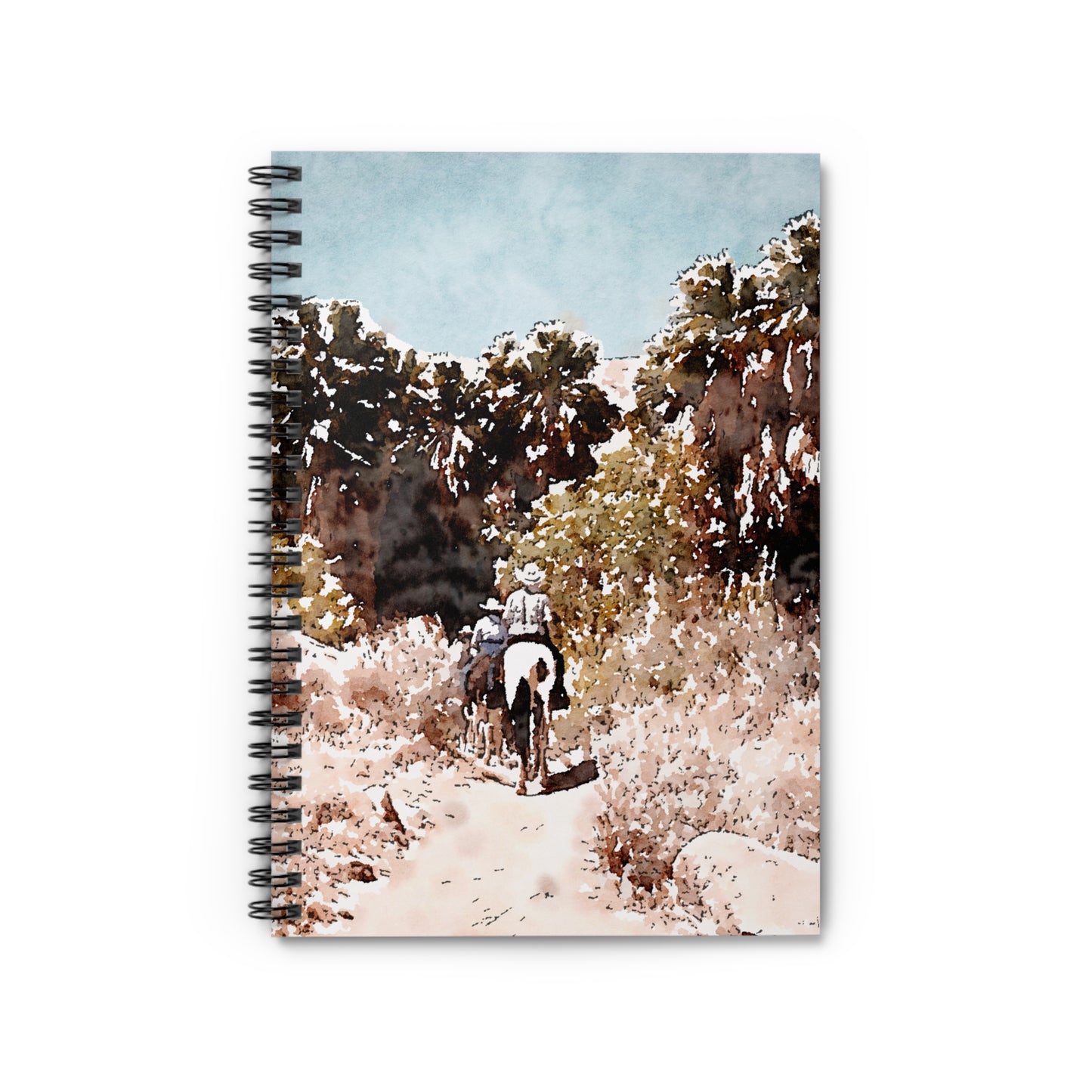 Spiral Notebook - Cowboys in the Desert