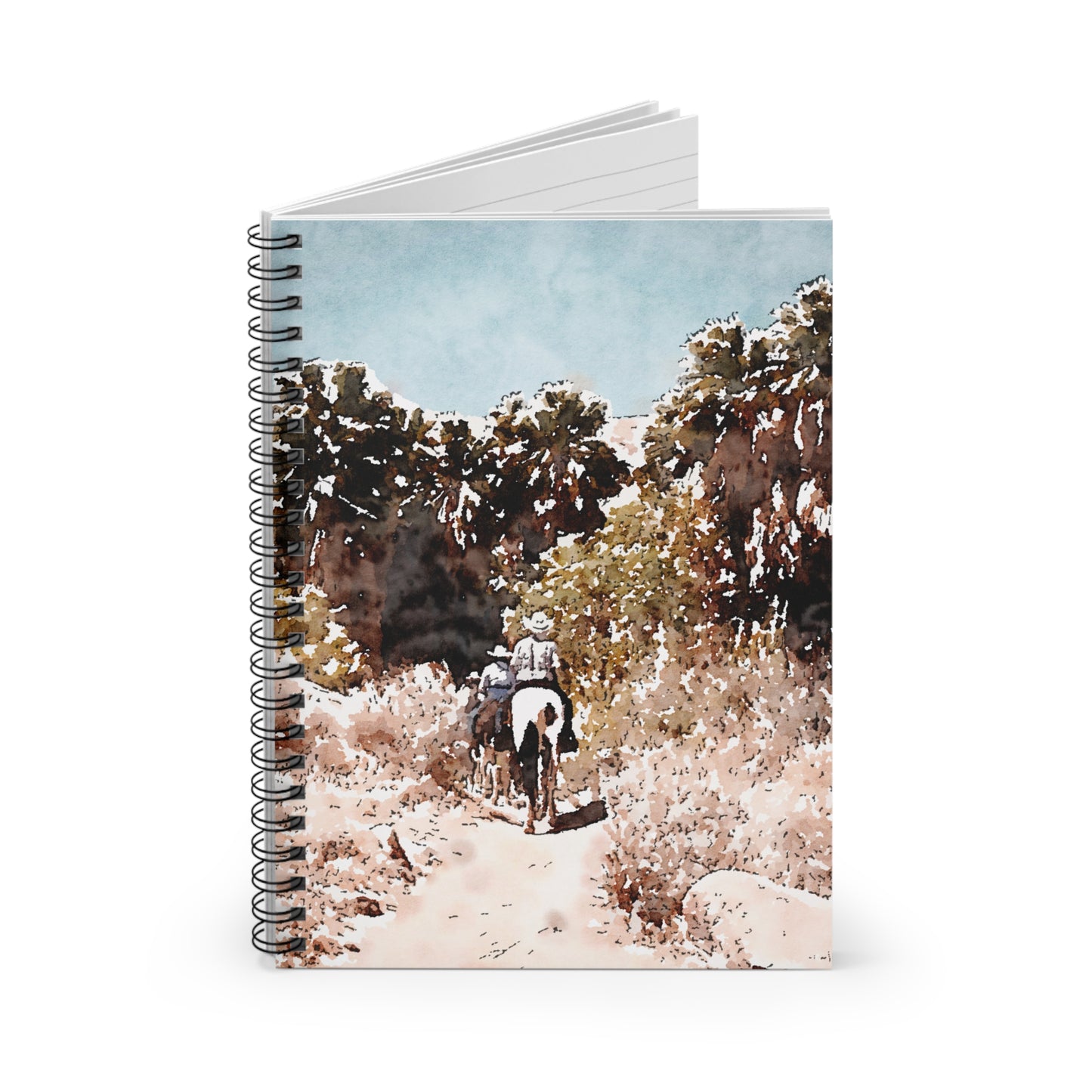 Spiral Notebook - Cowboys in the Desert