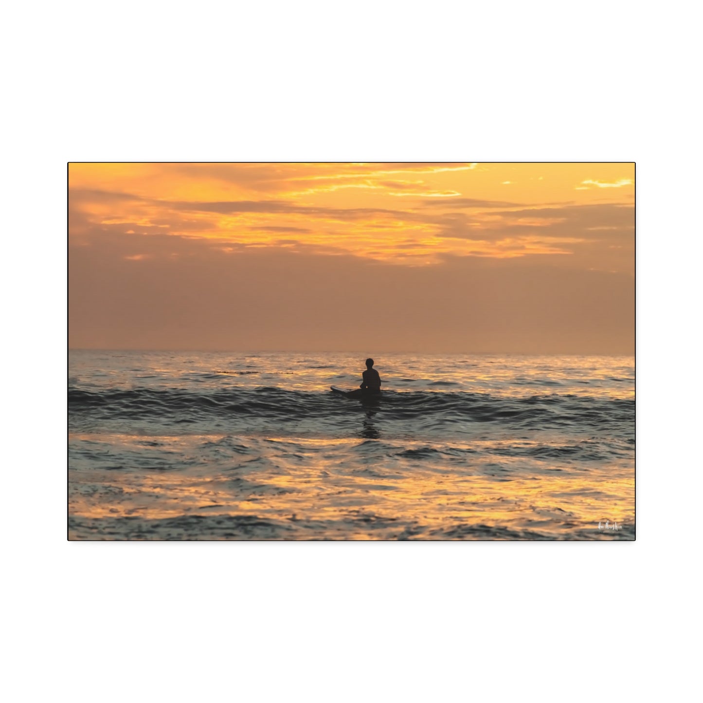 Canvas Wall Art - Surfer Moment in the Sun Photograph