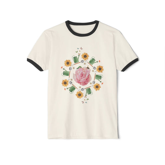 Rose Garden Ringer T-Shirt