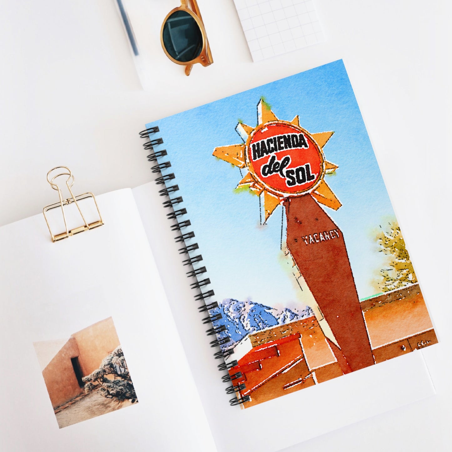 Spiral Notebook -  Desert Hotel