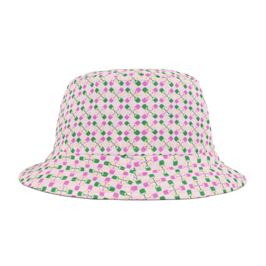 Pickle Ball in Pink Bucket Hat