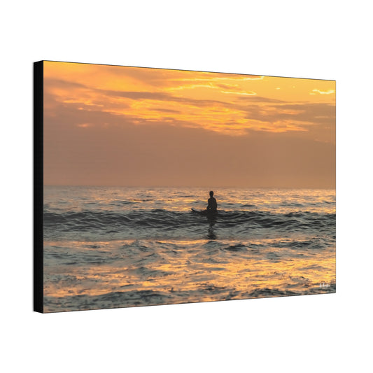 Canvas Wall Art - Surfer Moment in the Sun Photograph