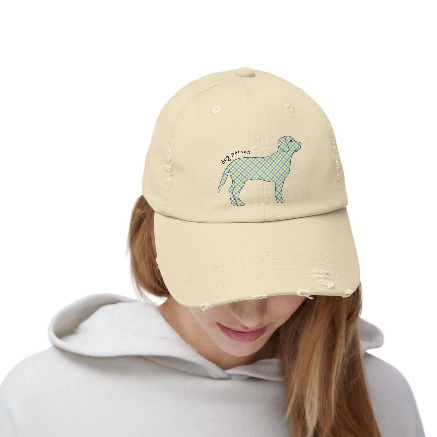 Dog Person Distressed Baseball Hat