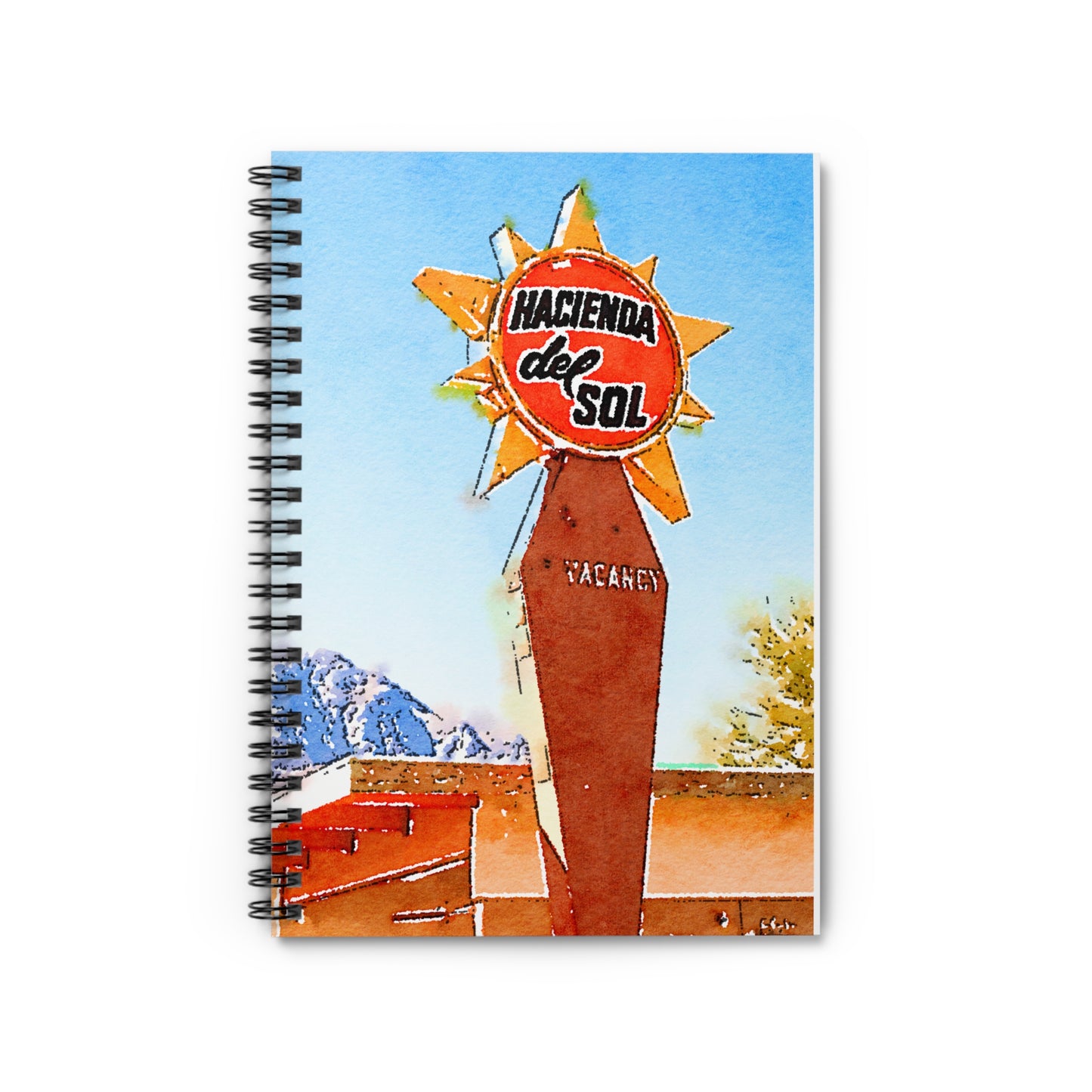 Spiral Notebook -  Desert Hotel