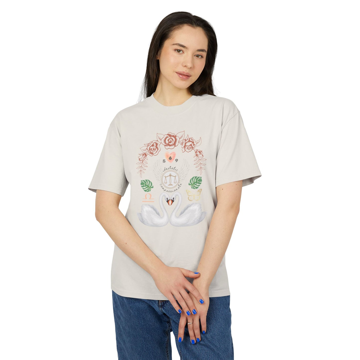 Libra Zodiac Sign Heavy Tee Shirt