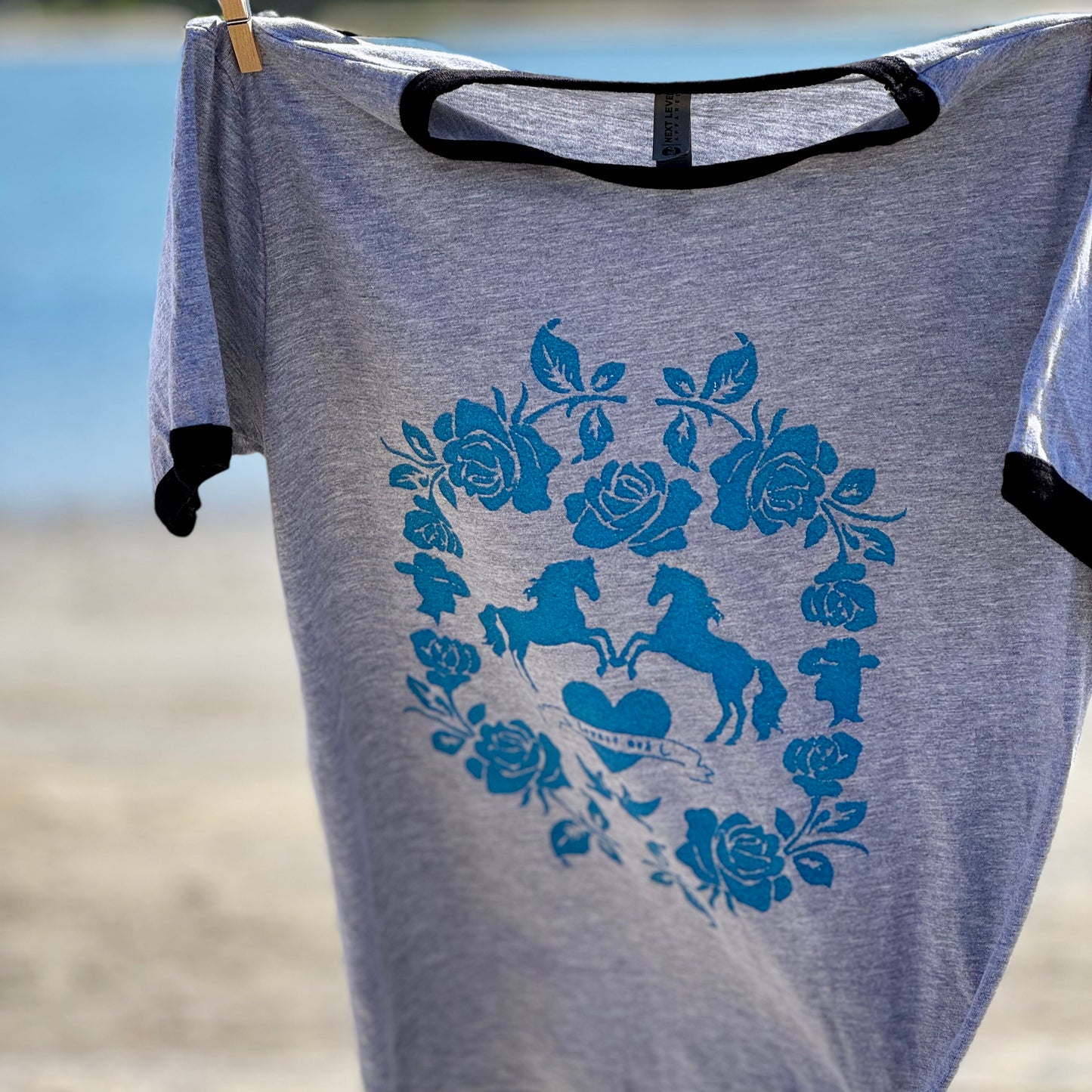 Lovestruck in Blue Ringer Tee Shirt