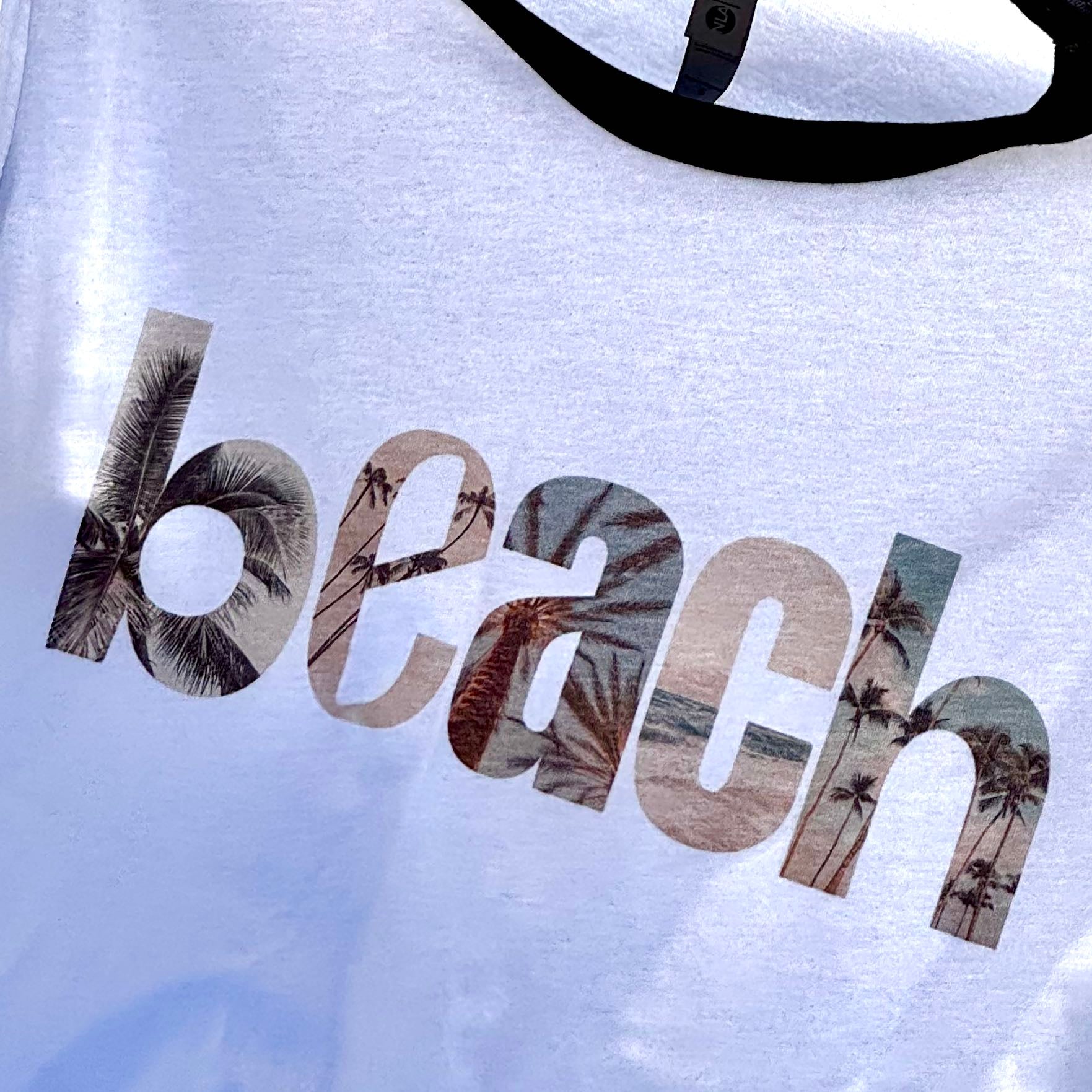 Beach Logo Ringer Tee