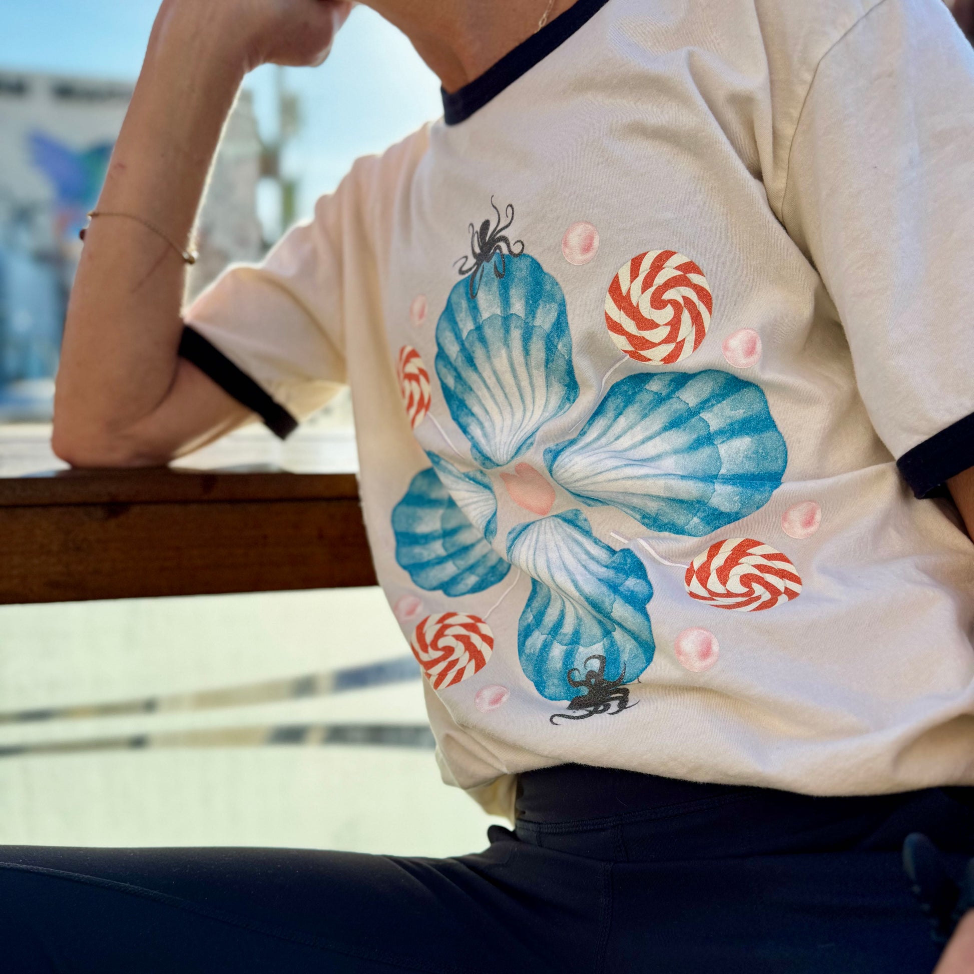 Shell Candy Ringer T-Shirt